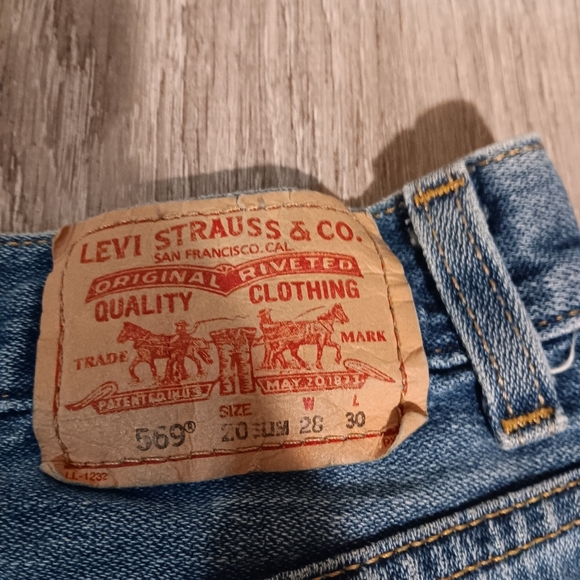 Levi denim jeans loose straight size 20 slim - Picture 5 of 6